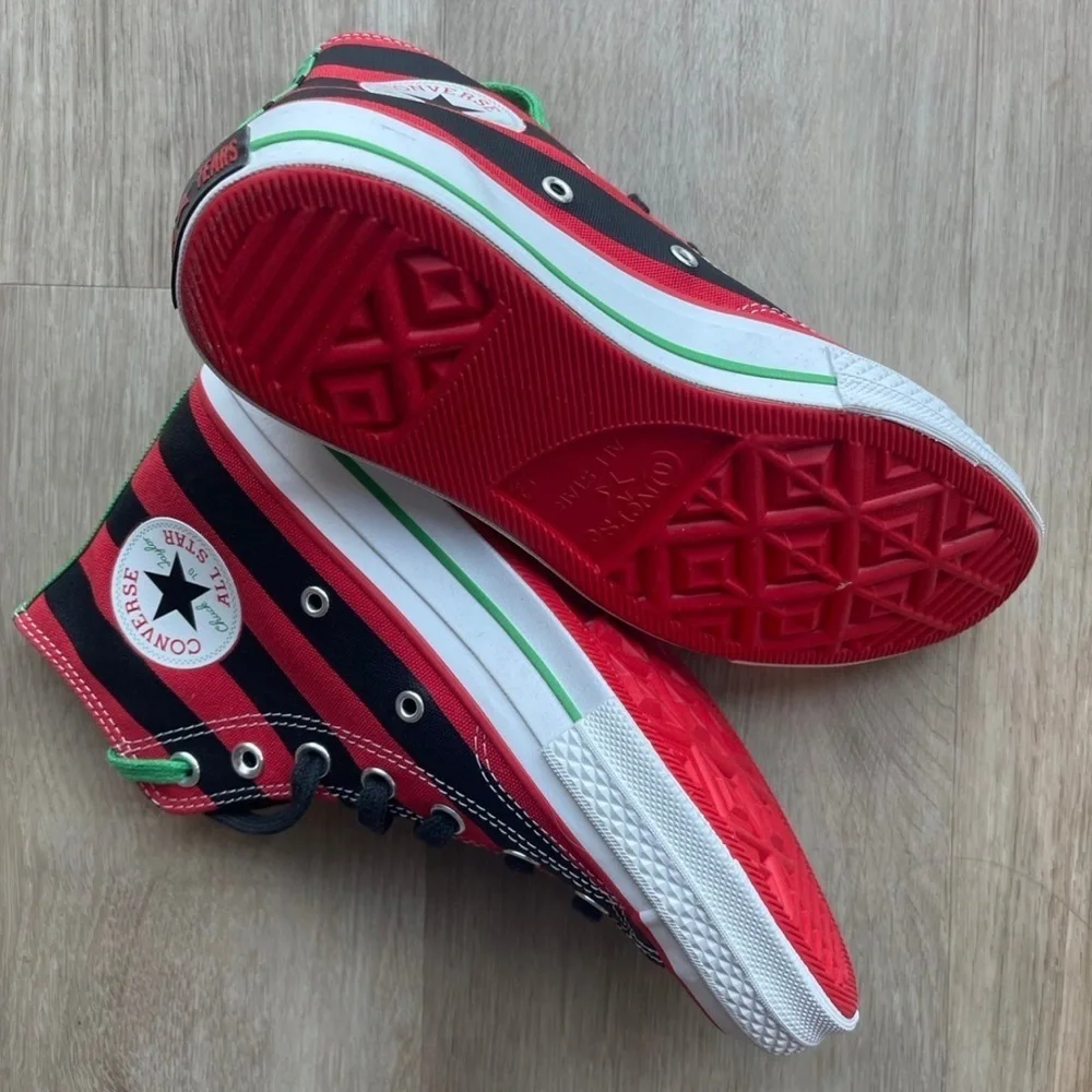 Converse x Denim Tears Chuck 70 High Top Black Beauty/Fiery Red - Picture 8 of 8